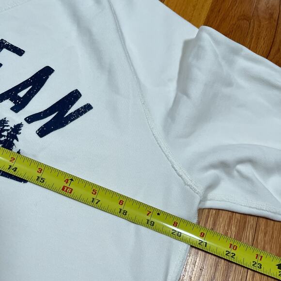 LL Bean Todd Snyder Organic Cotton Sweatshirt Mt Katahdin Graphic Ivory Small - Picture 4 of 9